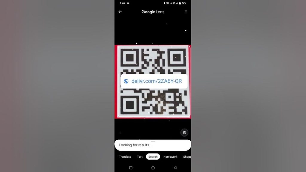 how do i scan a qr code inside my phone without using another phone