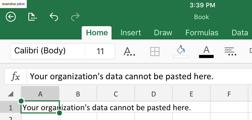 your organization's data cannot be pasted here.