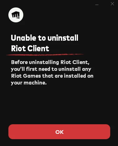 how to uninstall riot client