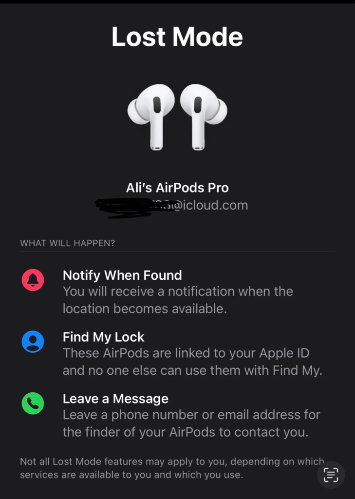 how to find lost airpods that are offline and dead
