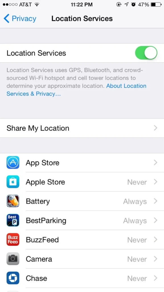 how to change location on iphone