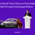 Elon Musk Visits China as Tesla Seeks Self Driving Technology Rollout