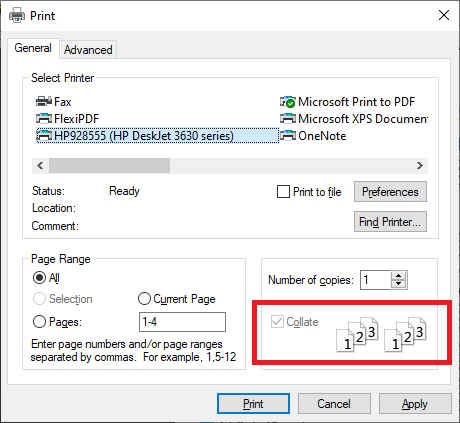 What Does Collate Mean When Printing