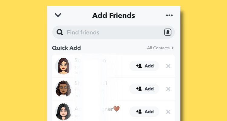 Snapchat Quick Add