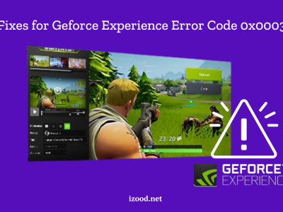 geforce experience error code 0x0003