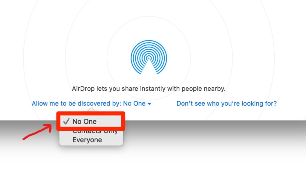 turn off airdrop