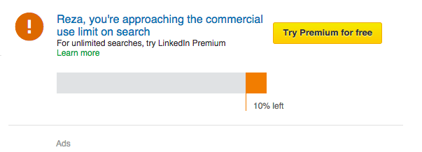 how to get unlimited search on linkedin